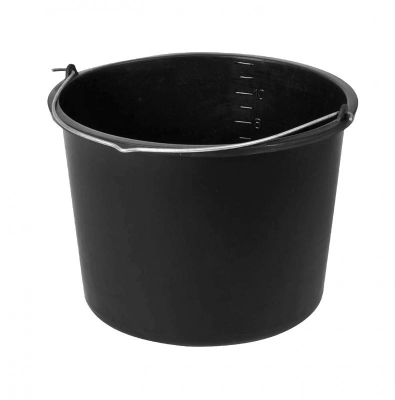 HABARCSVÖDÖR, MŰANYAG 12 LITER, FEKETE