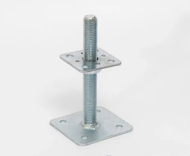 OSZLOPTARTÓ LAP 80 X 80 MM, HORG., TALPAS