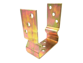 OSZLOPTARTÓ S-U-FORMA FÉNYES SÁRGA - 101 MM HORG.