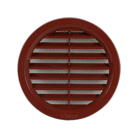 SZELLŐZŐRÁCS KEREK - VM 110 H 110 MM, MŰANYAG, BARNA