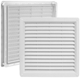 SZELLŐZŐRÁCS HŐSZIGETELÉSHEZ 200 X 200 MM, MŰANYAG, FEHÉR