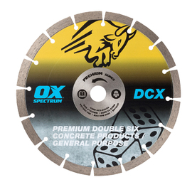 VÁGÓKORONG GYÉMÁNT DCX 2 X 6 230 X 22 MM, 12 MM SZEGM.
