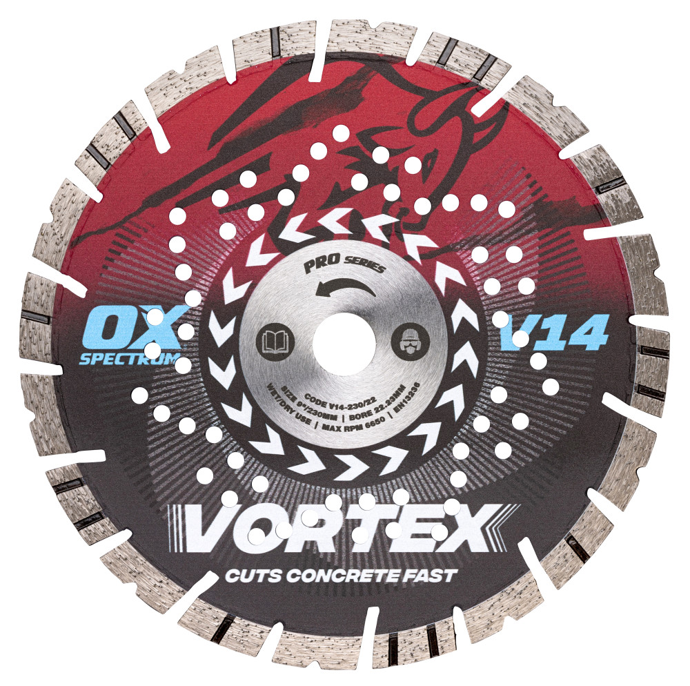 VÁGÓKORONG GYÉMÁNT VORTEX 14 MM - 230 X 22,2 MM